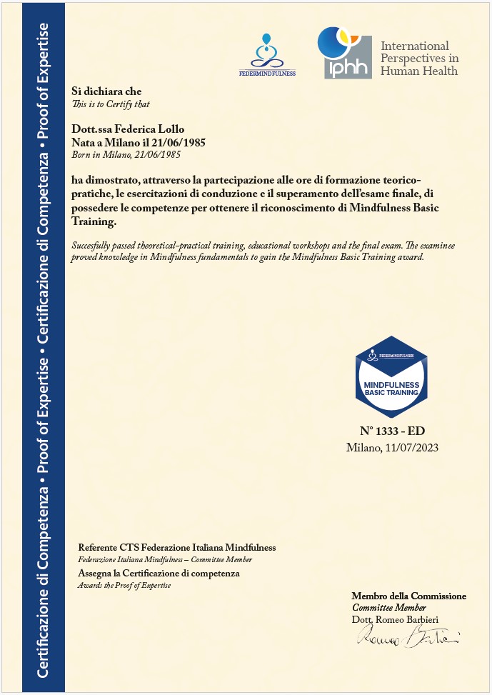 Dottoressa Federica Lollo Neuropsicologa Arese